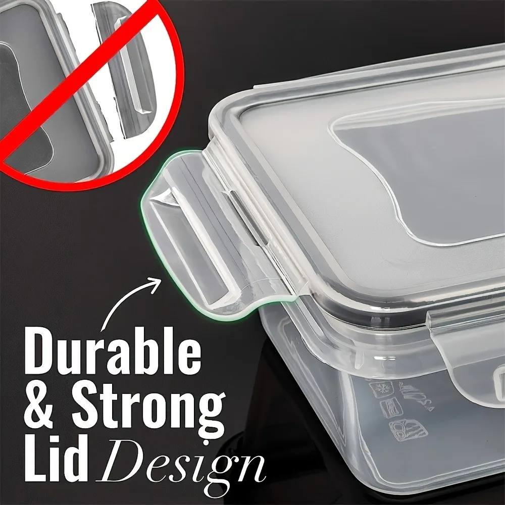 8-Piece BPA-Free Airtight Food Storage Containers with Locking Lids 6