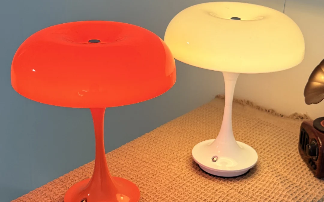 Rechargeable Mushroom Table Lamp for Cozy, Modern Living